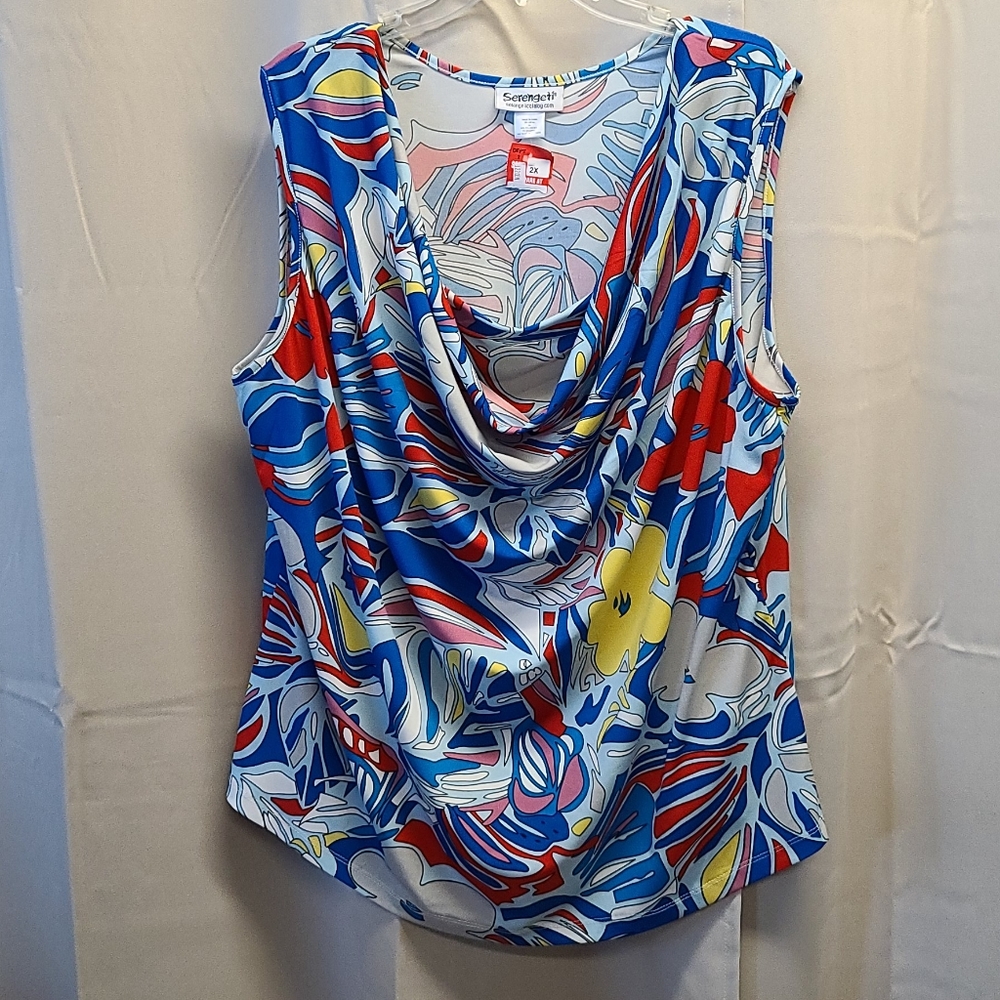 Serengeti cowl neck top - Picture 1 of 5